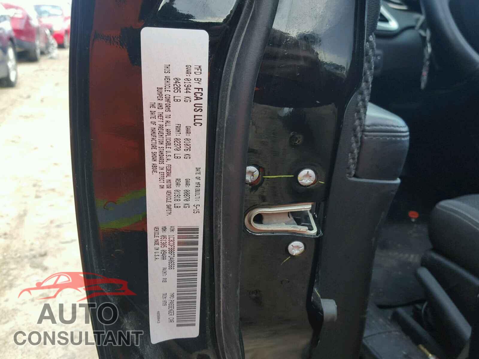DODGE DART 2015 - 1C3CDFBB6FD406566
