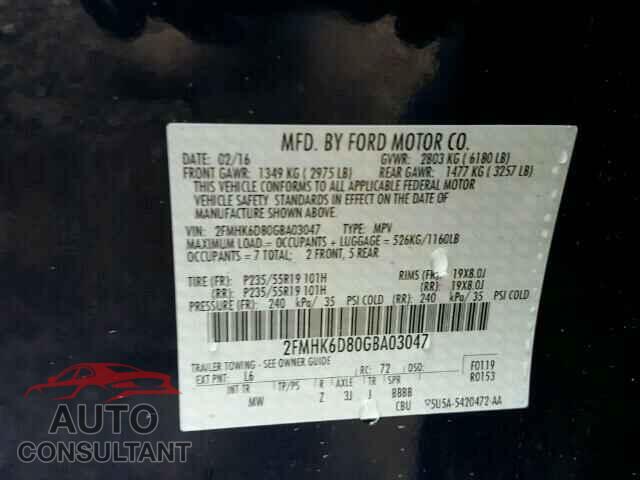 FORD FLEX 2016 - 2FMHK6D80GBA03047