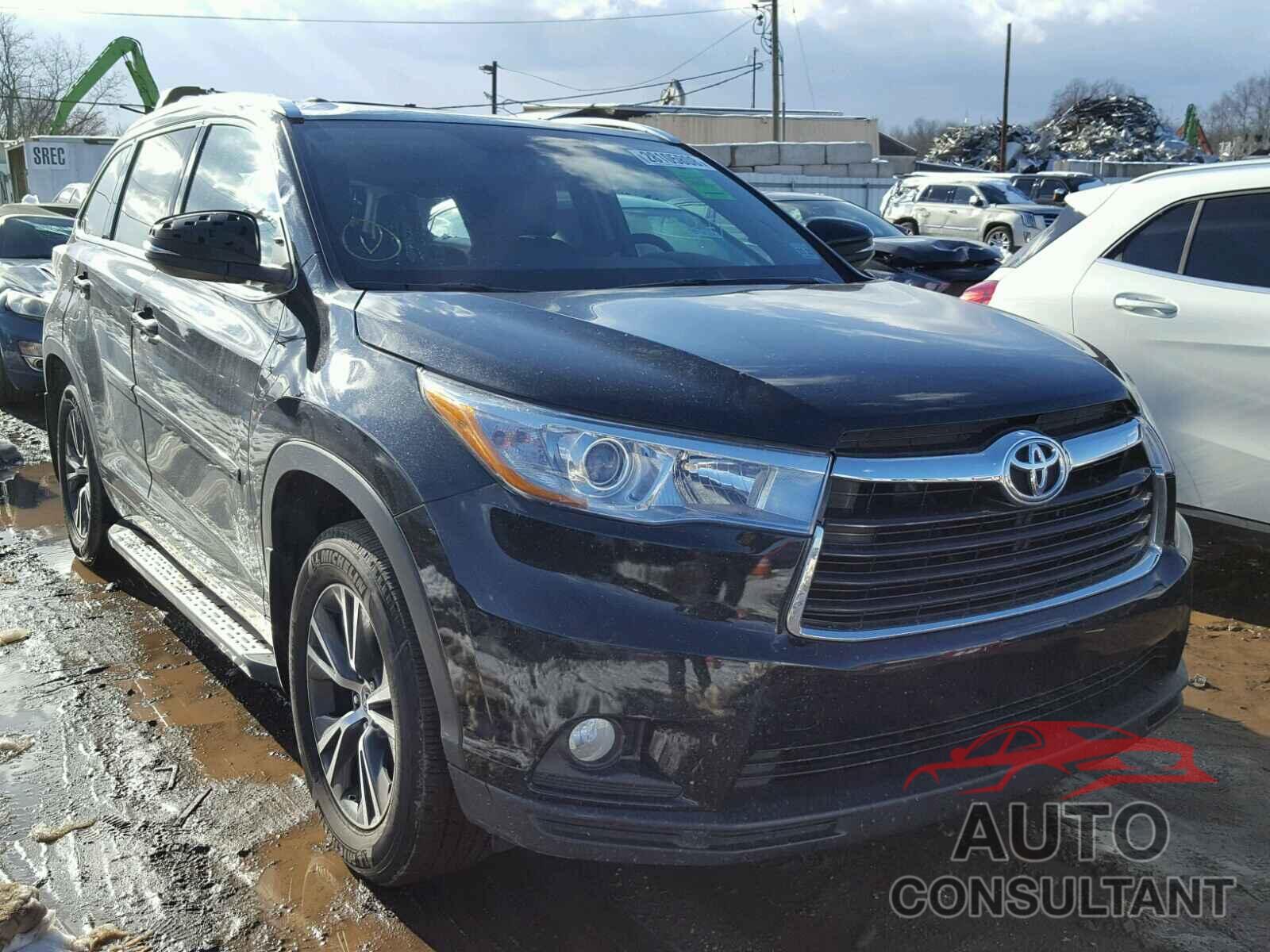 TOYOTA HIGHLANDER 2016 - 5TDJKRFH2GS345554