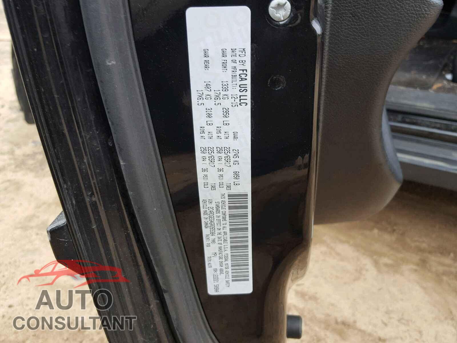 DODGE CARAVAN 2016 - 2C4RDGEG4GR265384