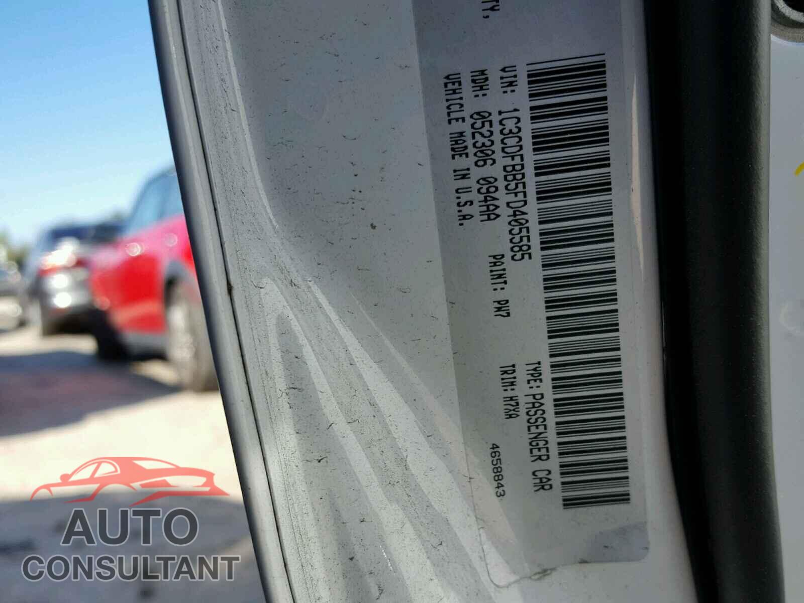 DODGE DART 2015 - 1C3CDFBB5FD405585
