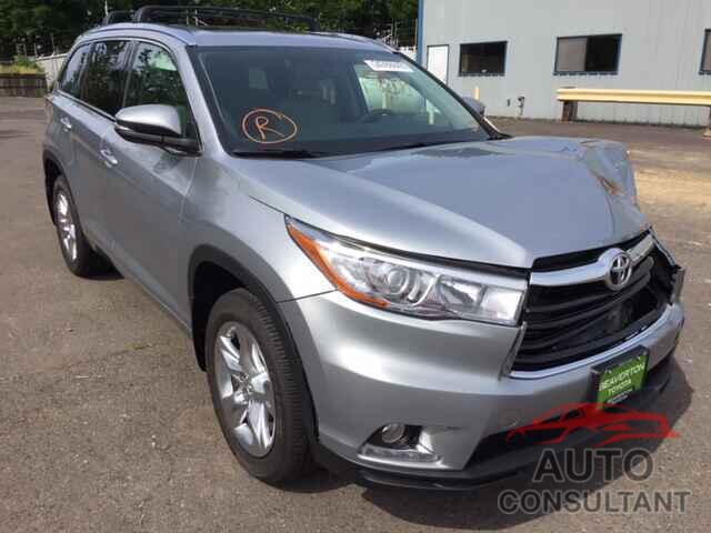 TOYOTA HIGHLANDER 2015 - 5TDDKRFH4FS093706