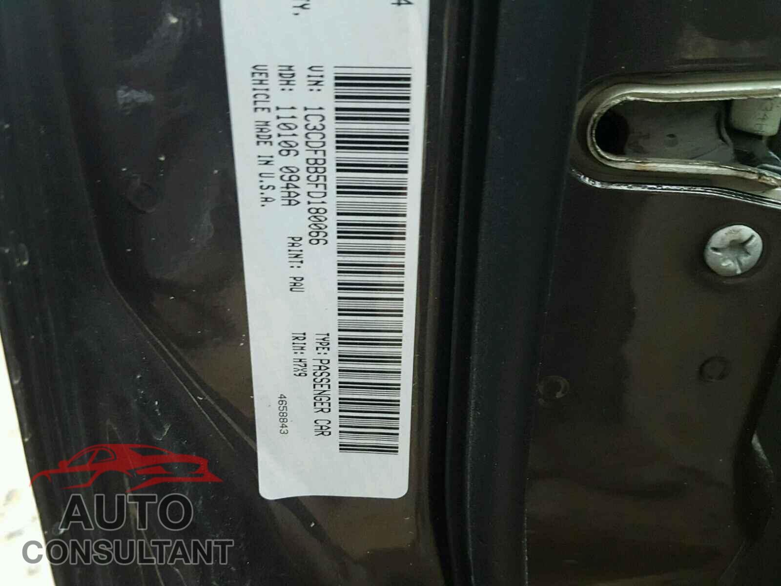 DODGE DART 2015 - 1C3CDFBB5FD180066