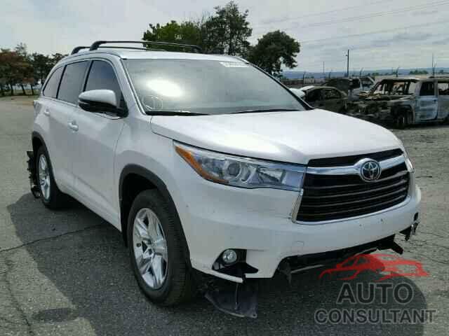 TOYOTA HIGHLANDER 2016 - 5TDDKRFH0GS262007