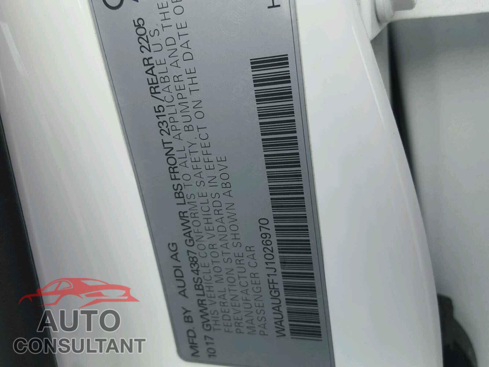 AUDI A3 2018 - 3N1AB7AP3HL714726