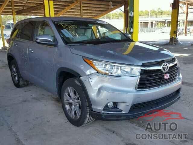 TOYOTA HIGHLANDER 2015 - 5TDZKRFHXFS104942