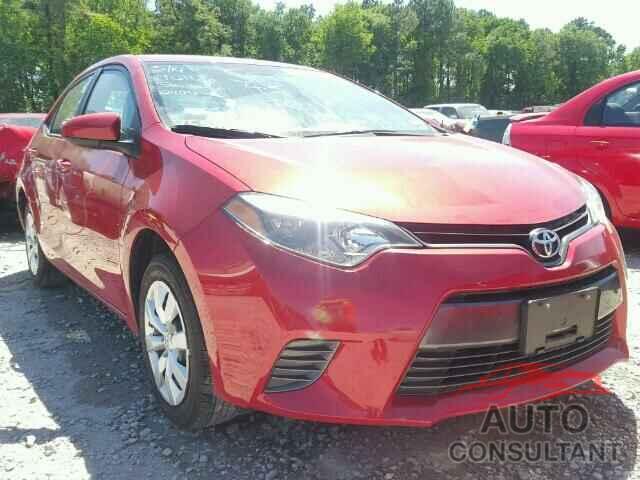 TOYOTA COROLLA 2016 - 5YFBURHE2GP469866