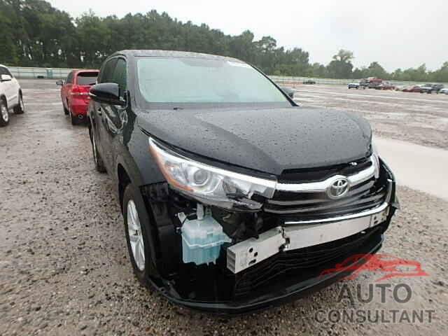 TOYOTA HIGHLANDER 2015 - 5TDZARFH7FS010570