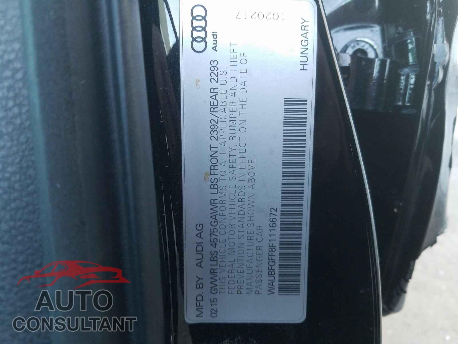 AUDI A3 2015 - WAUBFGFF8F1116672