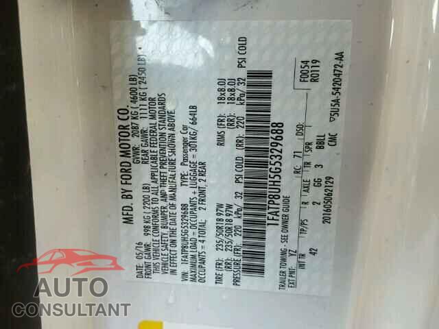 FORD MUSTANG 2016 - 1FATP8UH5G5329688