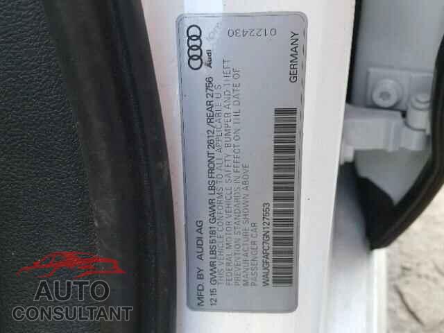 AUDI A6 2016 - WAUGFAFC7GN127553