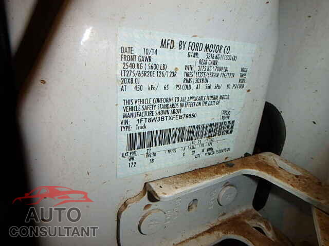 FORD F350 2015 - 1FT8W3BTXFEB79850