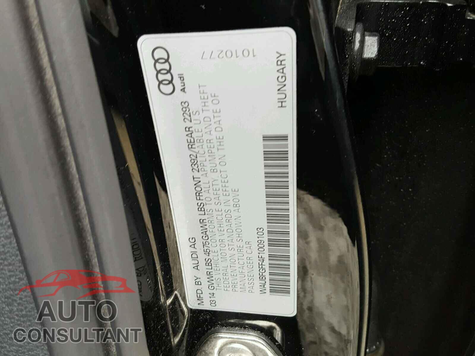 AUDI A3 2015 - WAUBFGFF4F1009103