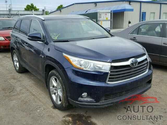 TOYOTA HIGHLANDER 2015 - 5TDDKRFH8FS205343
