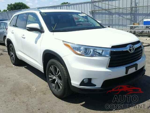 TOYOTA HIGHLANDER 2016 - 5TDJKRFH3GS308710