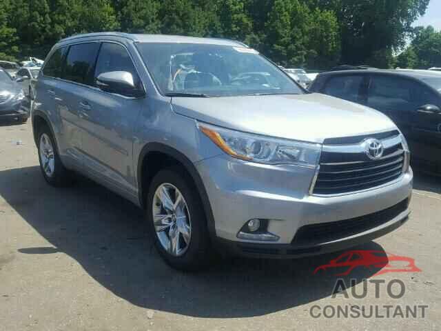 TOYOTA HIGHLANDER 2016 - 5TDYKRFH0GS145948