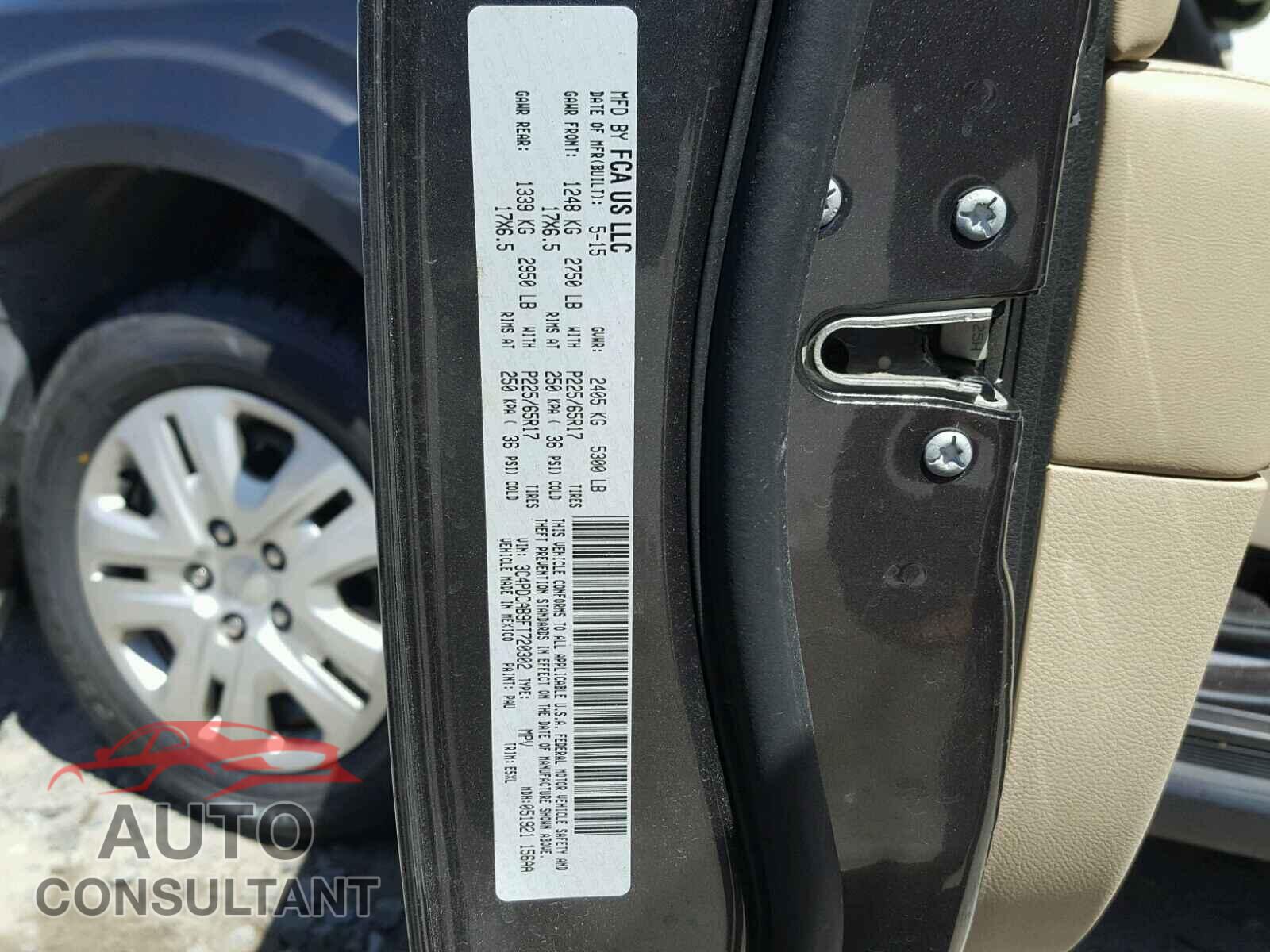 DODGE JOURNEY 2015 - 3C4PDCAB9FT720302