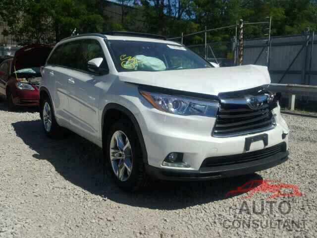 TOYOTA HIGHLANDER 2015 - 5TDDKRFH9FS103677