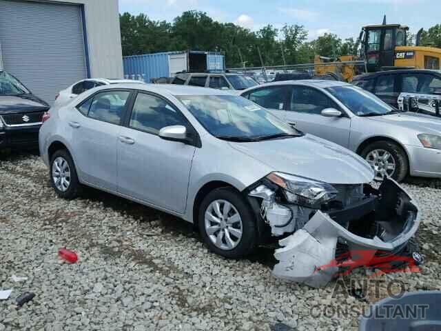 TOYOTA COROLLA 2016 - 2T1BURHE0GC492174