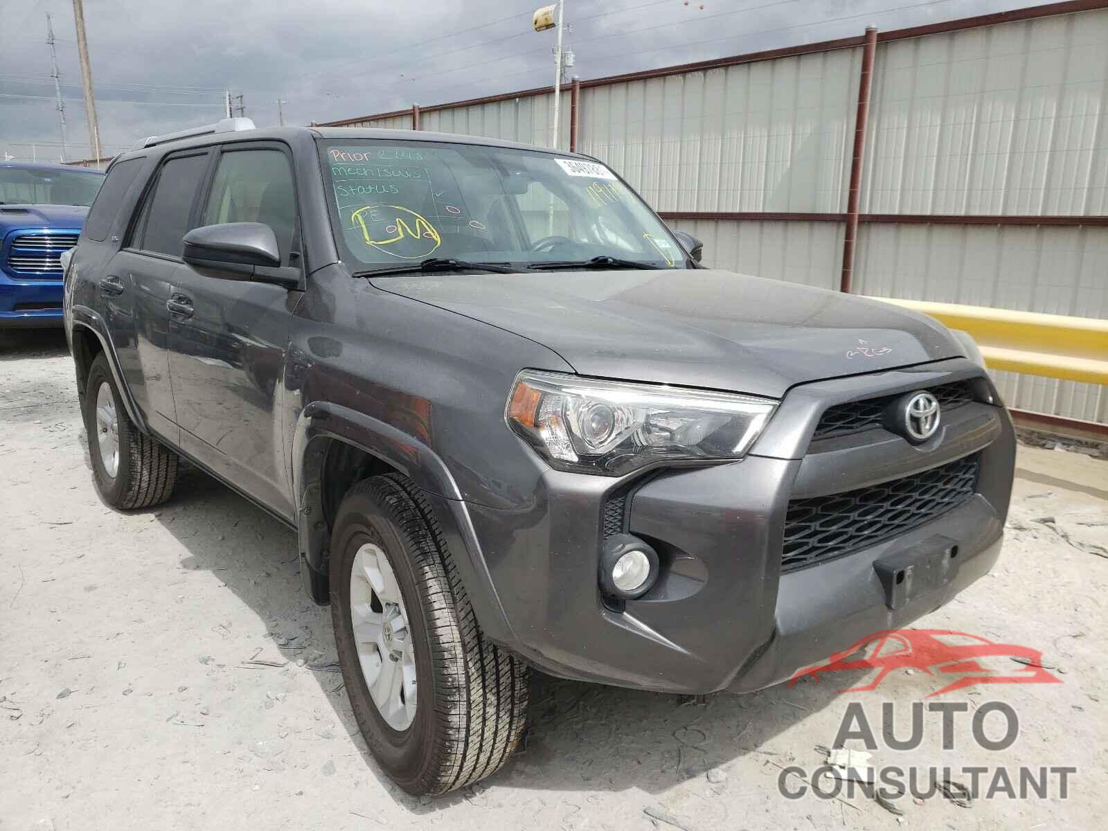 TOYOTA 4RUNNER 2016 - JTEZU5JR5G5119113