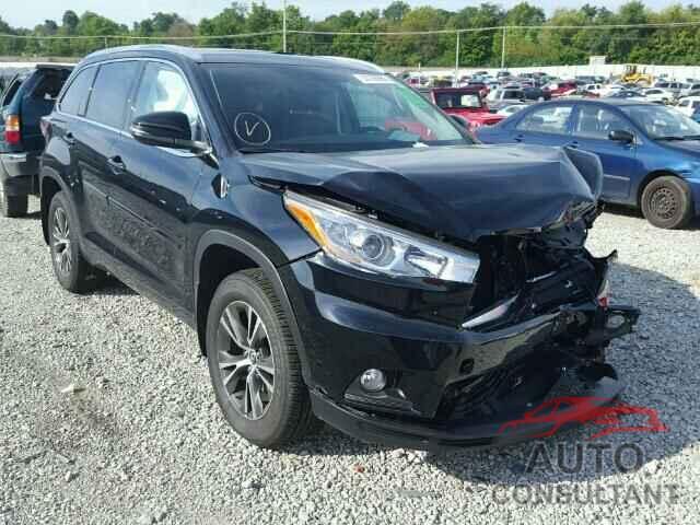 TOYOTA HIGHLANDER 2016 - 5TDJKRFH8GS301736