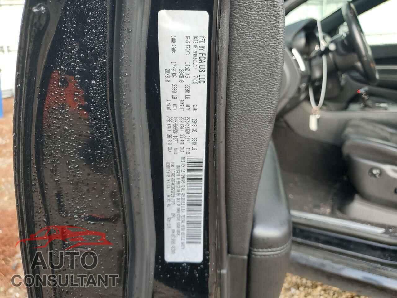 DODGE DURANGO 2019 - 1C4RDHDG4KC826899