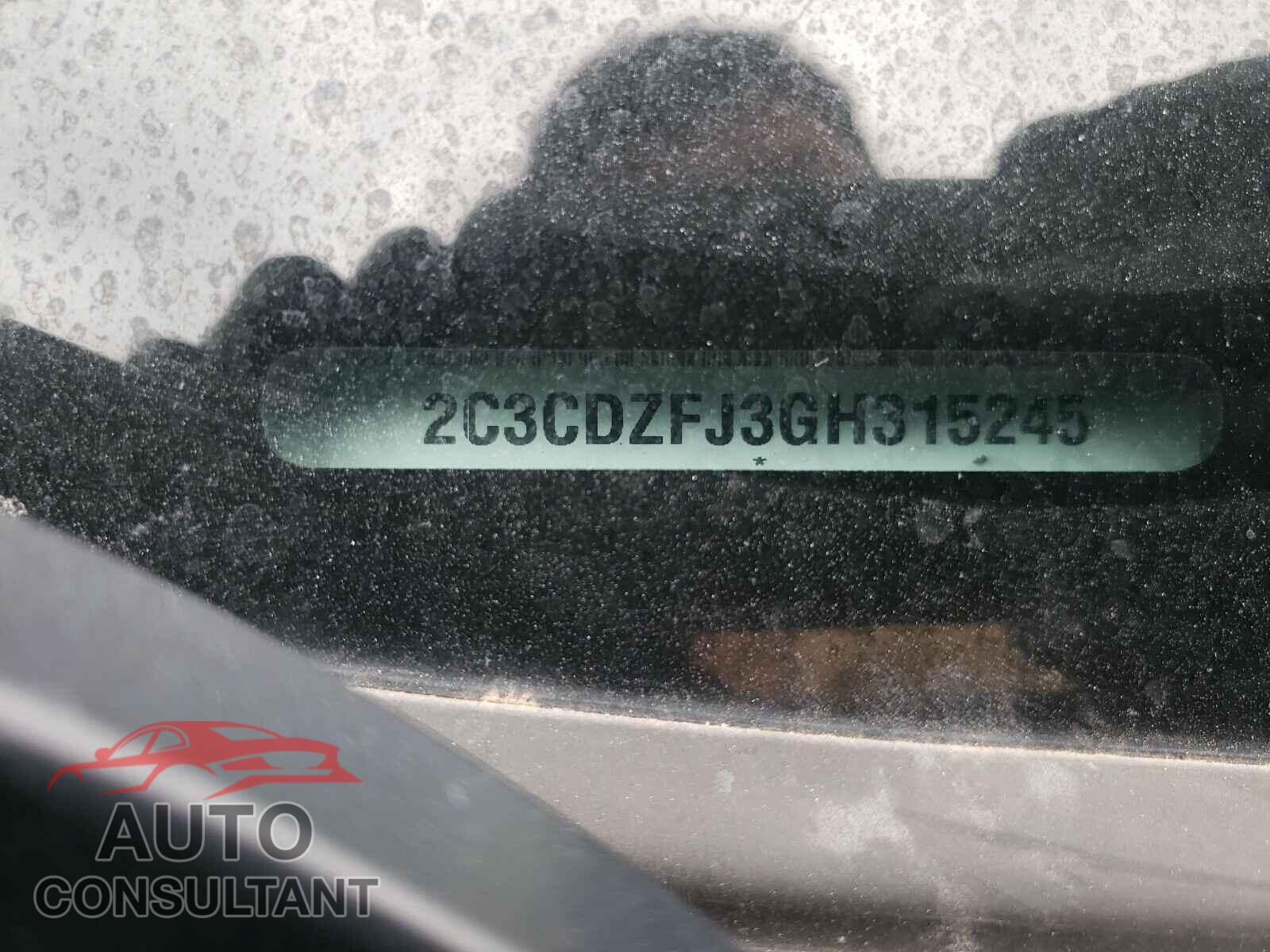 DODGE CHALLENGER 2016 - 2C3CDZFJ3GH315245