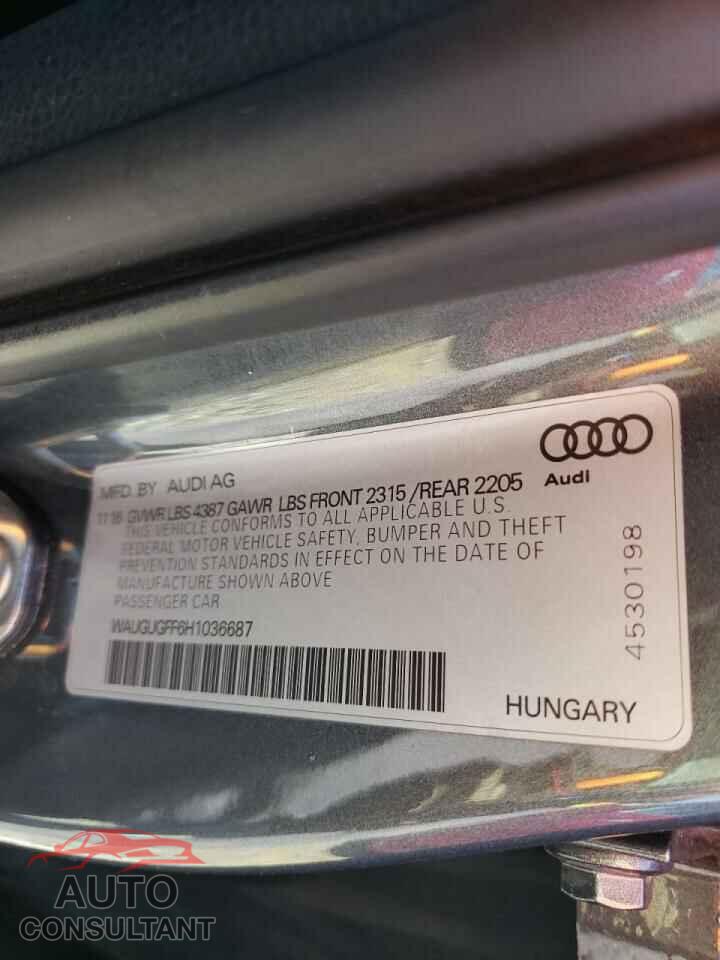 AUDI A3 2017 - WAUGUGFF6H1036687
