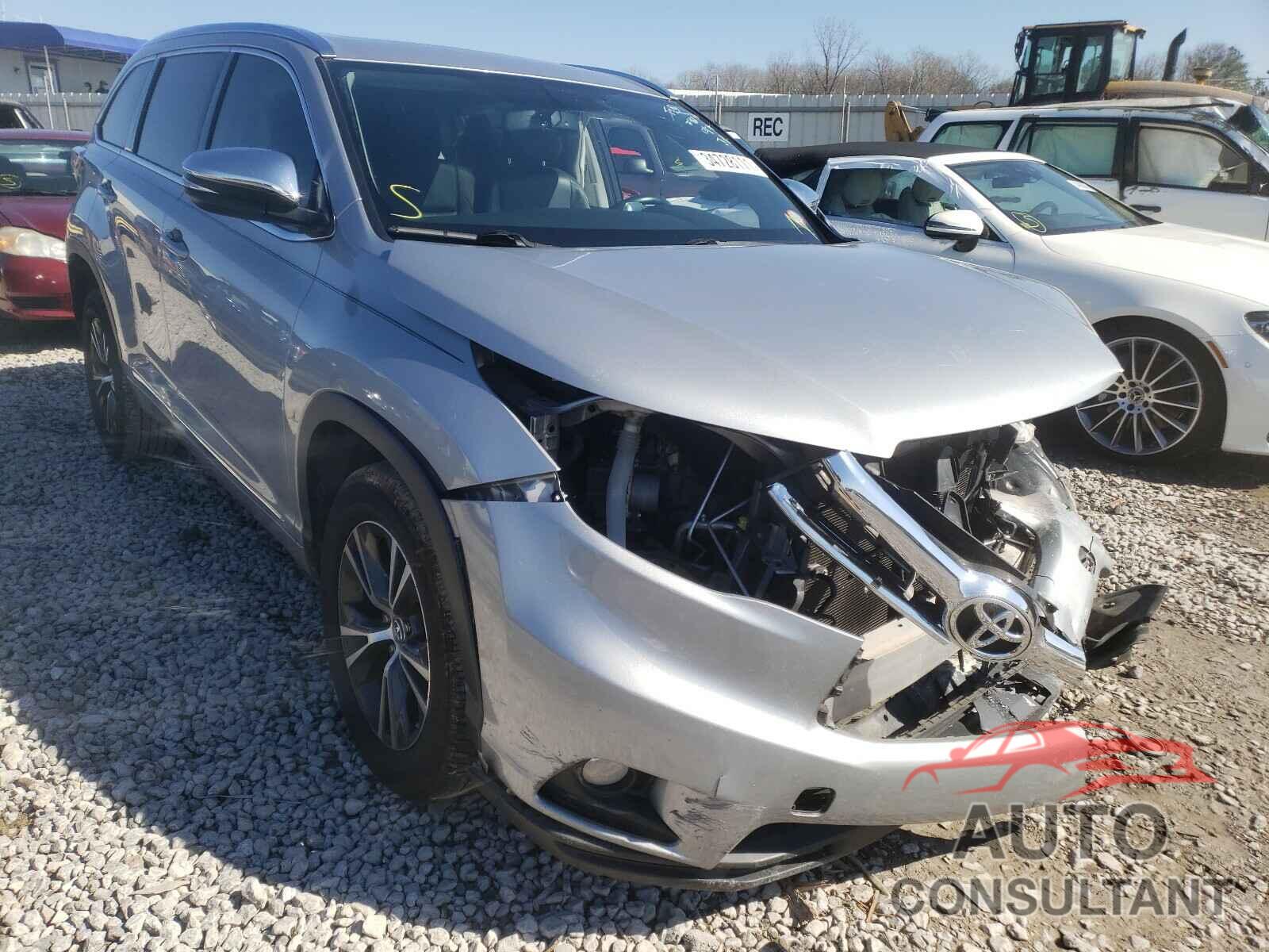 TOYOTA HIGHLANDER 2016 - 5TDKKRFH0GS128766