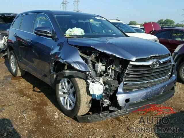 TOYOTA HIGHLANDER 2016 - 5TDZARFH5GS017423