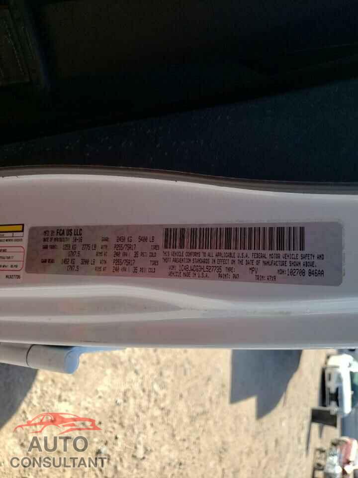 JEEP WRANGLER 2017 - 1C4BJWDG3HL527735