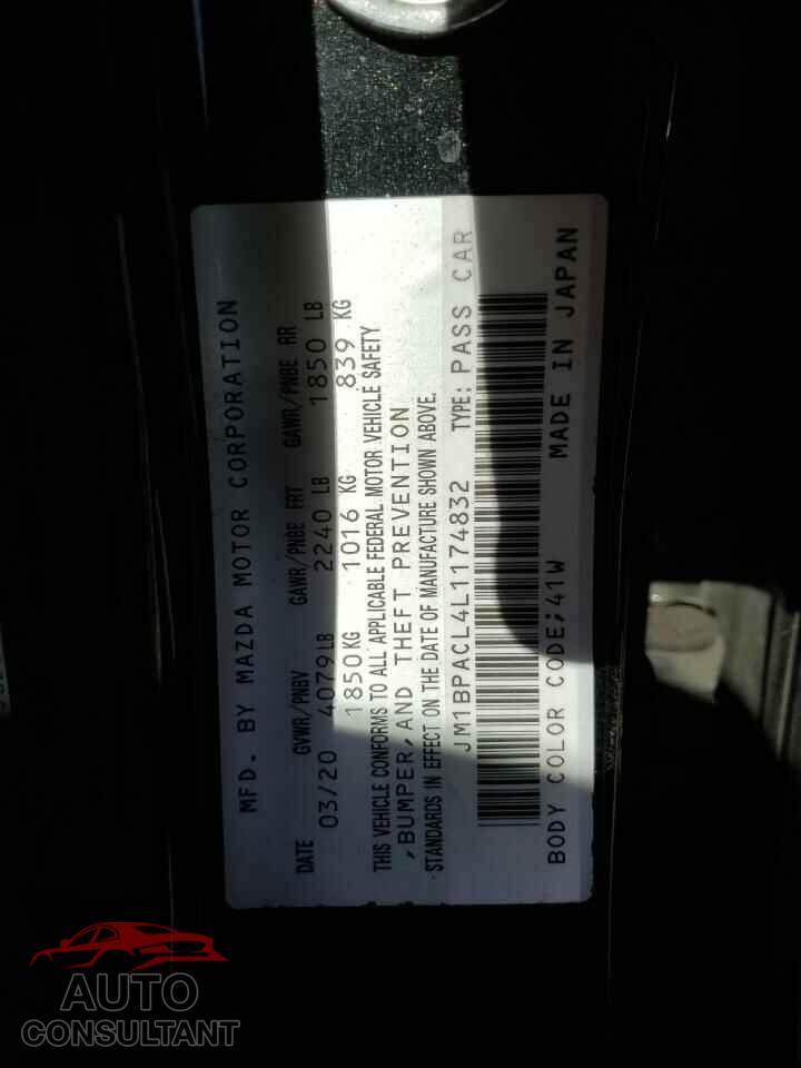 MAZDA 3 2020 - JM1BPACL4L1174832