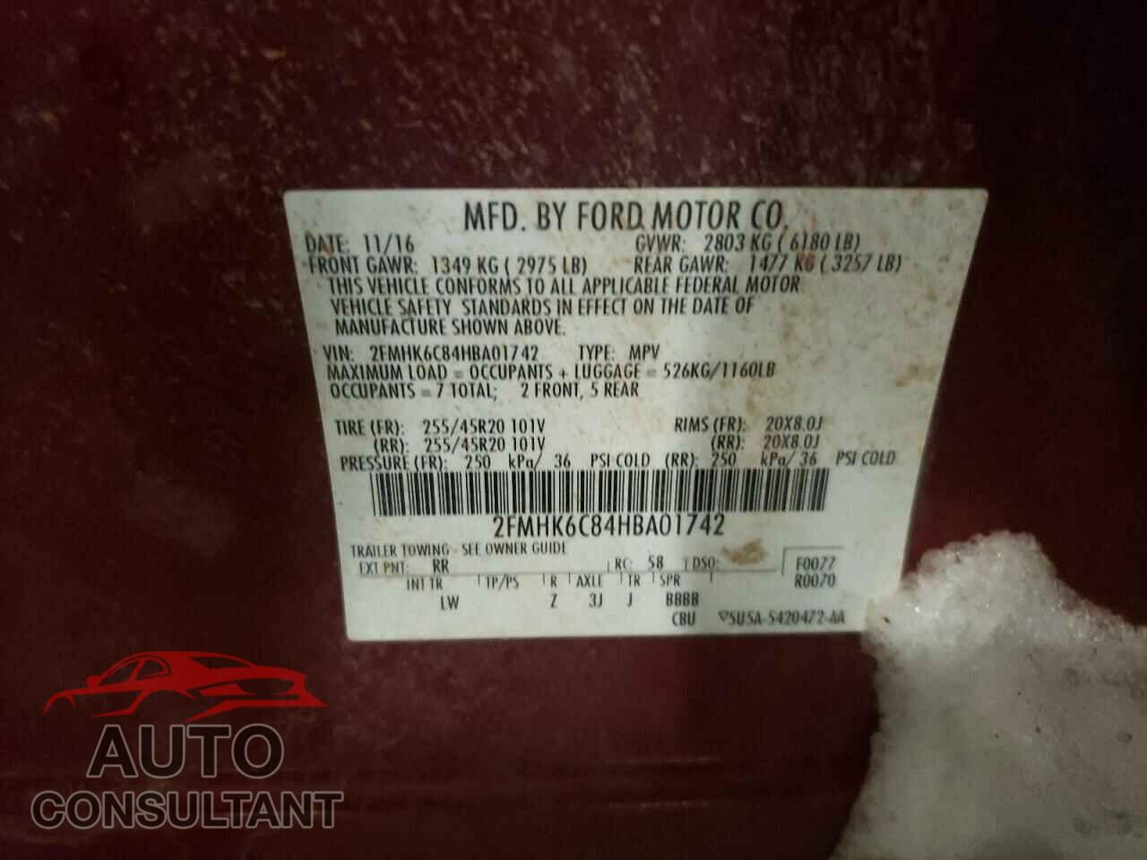 FORD FLEX 2017 - 2FMHK6C84HBA01742