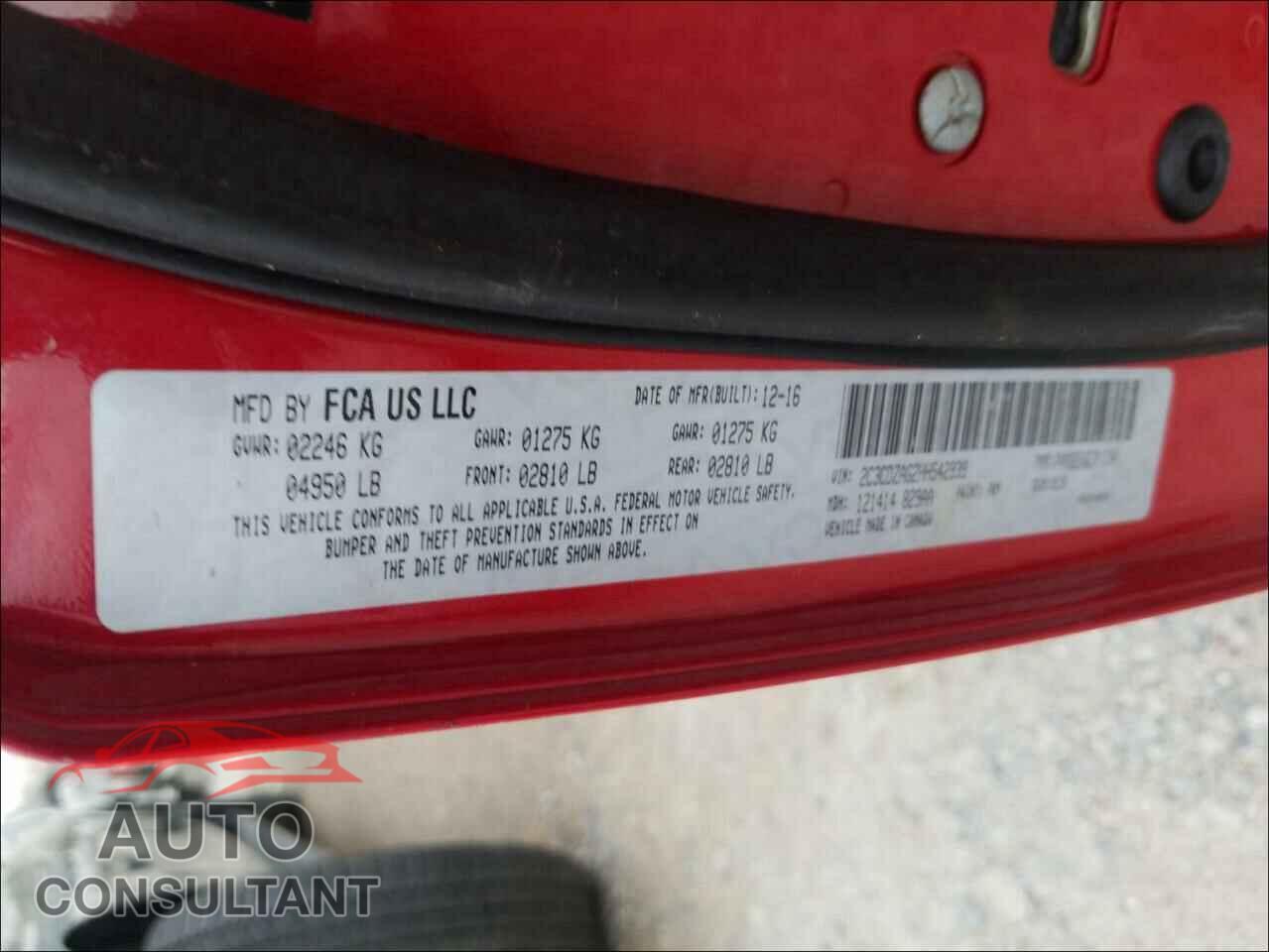 DODGE CHALLENGER 2017 - 2C3CDZAG2HH542939