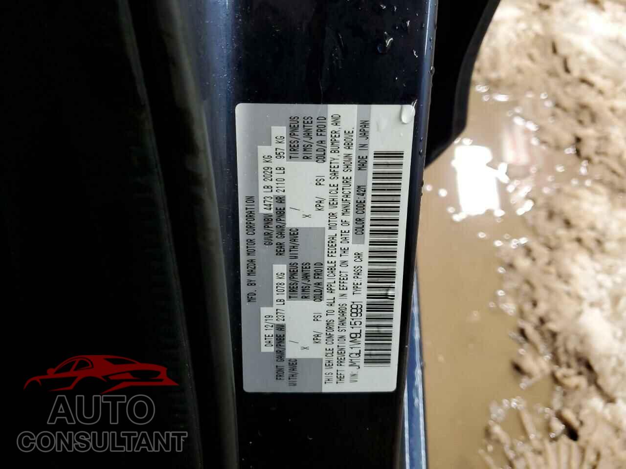 MAZDA 6 2020 - JM1GL1VM9L1519991