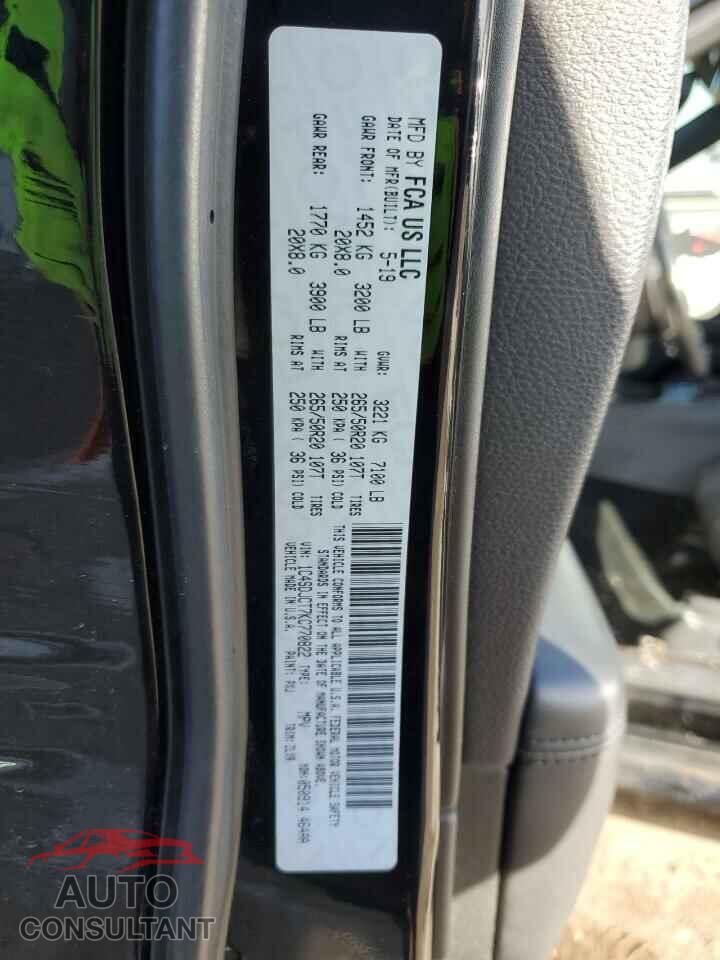 DODGE DURANGO 2019 - 1C4SDJCT7KC770822