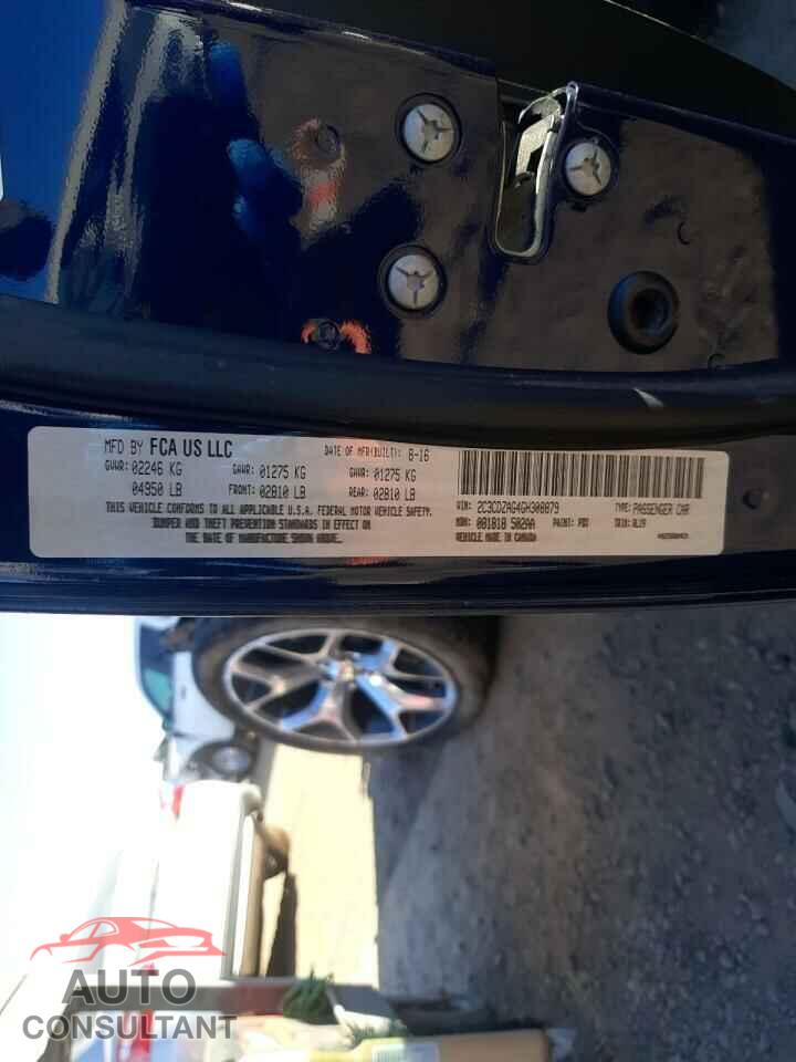 DODGE CHALLENGER 2016 - 2C3CDZAG4GH308879