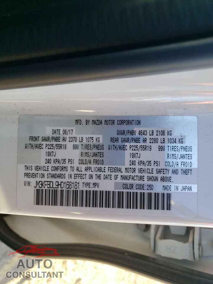 MAZDA CX-5 2017 - JM3KFBDL9H0168181