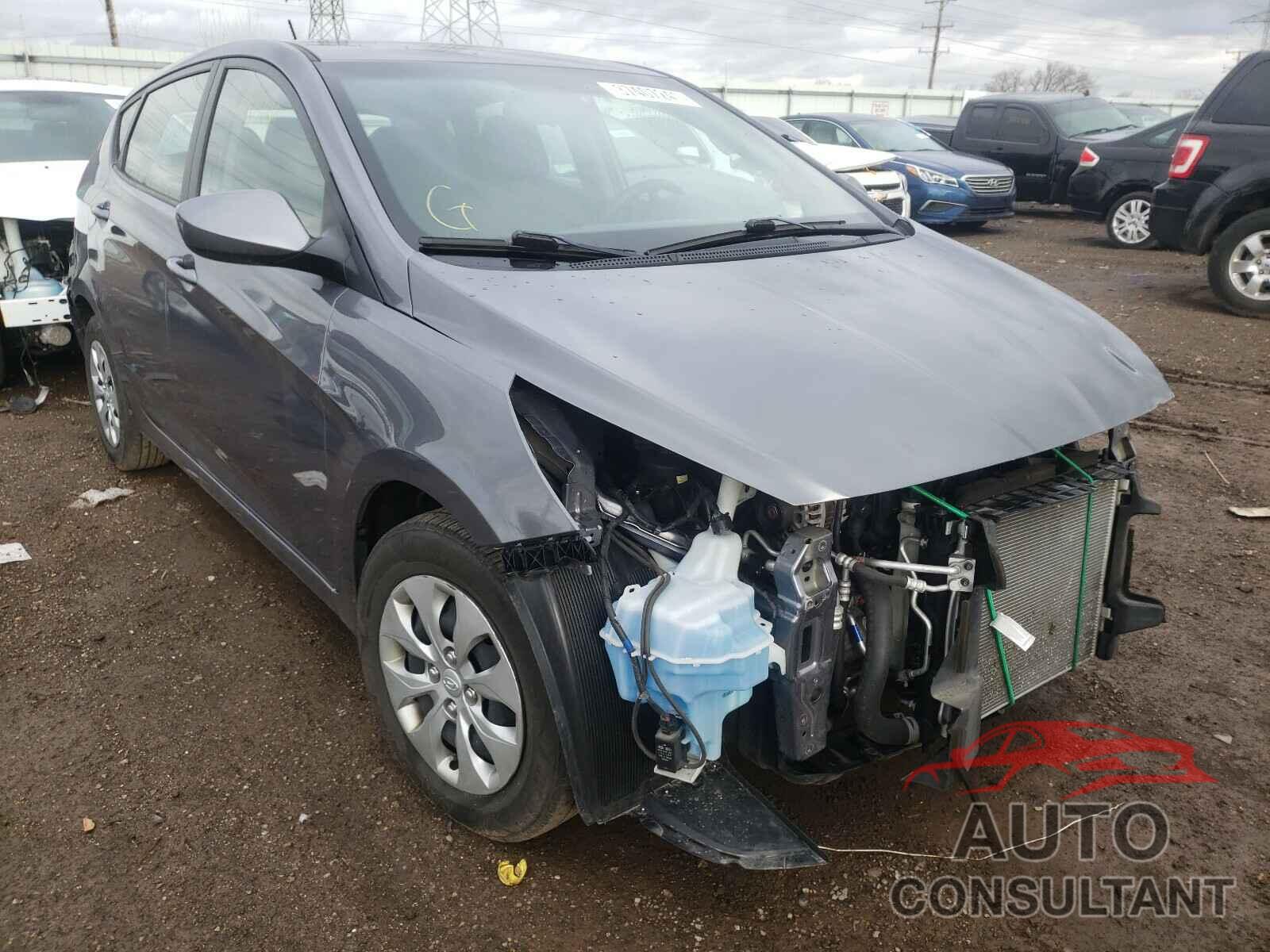 HYUNDAI ACCENT 2017 - KMHCT5AE6HU311234