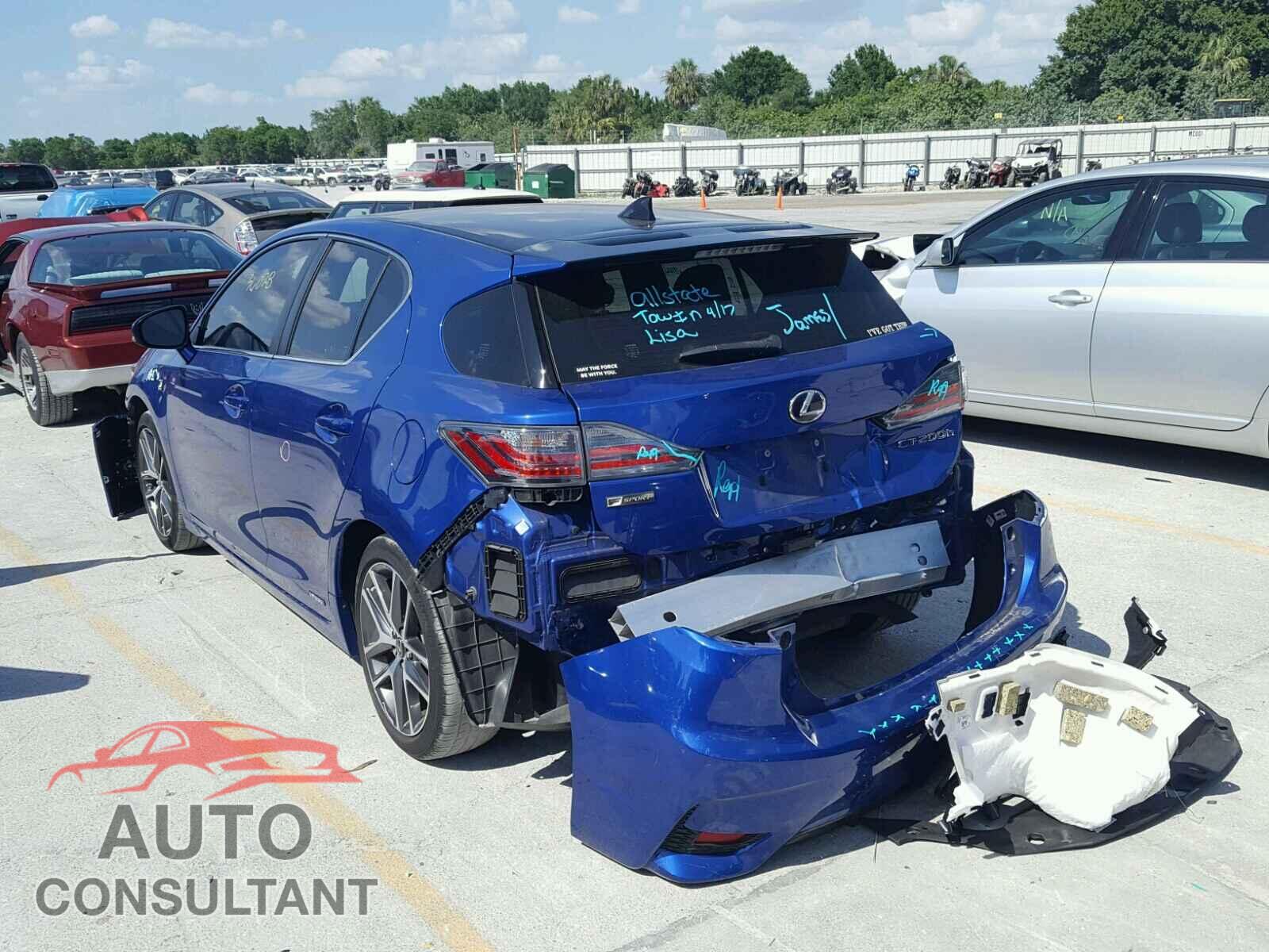 LEXUS CT 200 2016 - JTHKD5BH9G2275232