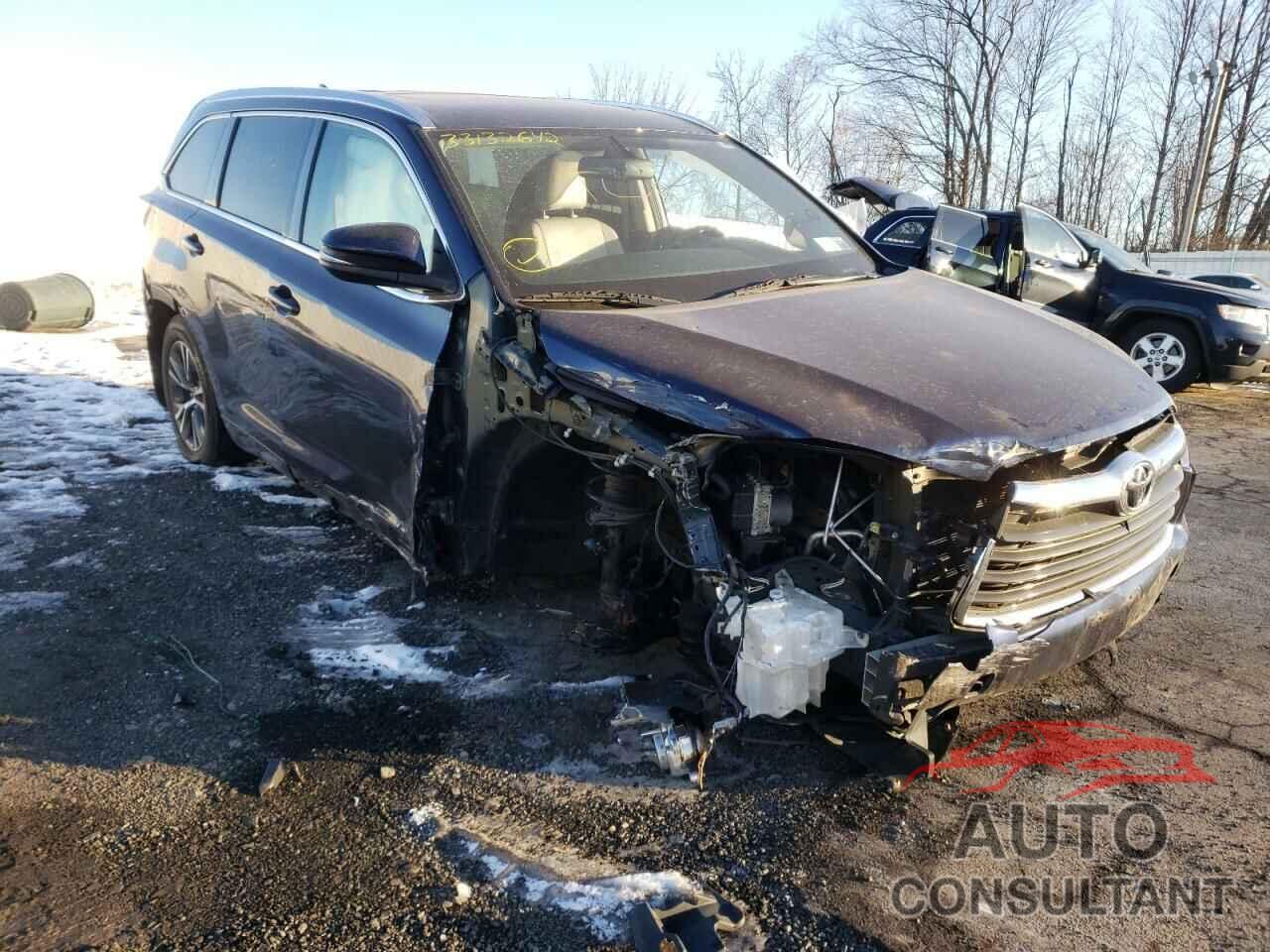 TOYOTA HIGHLANDER 2016 - 5TDJKRFH3GS344042