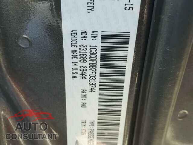 DODGE DART 2015 - 1C3CDFBB7FD319744