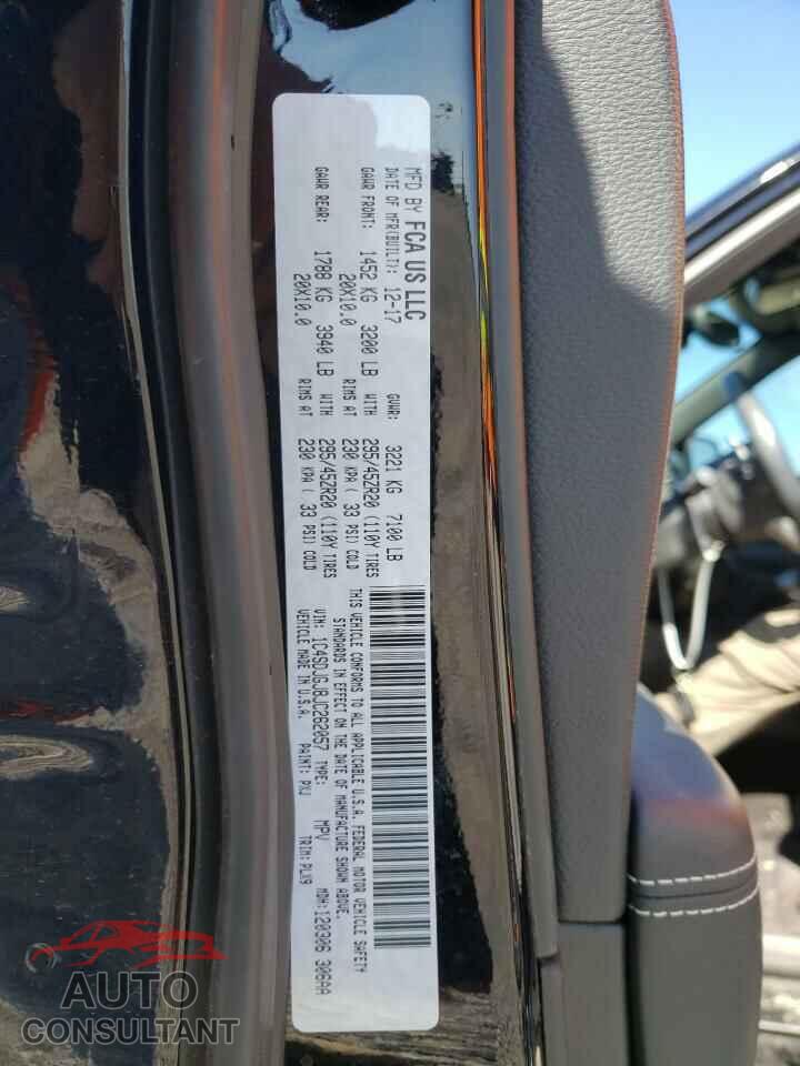 DODGE DURANGO 2018 - 1C4SDJGJ8JC262057