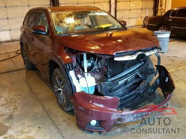 TOYOTA HIGHLANDER 2016 - 5TDJKRFH9GS293209