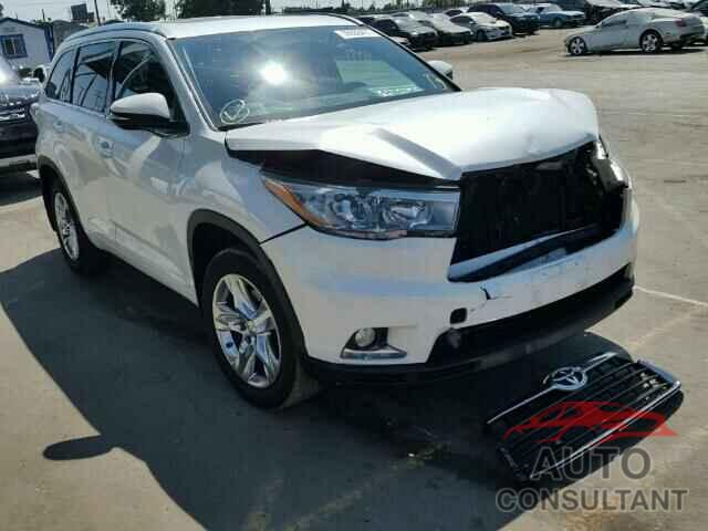 TOYOTA HIGHLANDER 2015 - 5TDDKRFH3FS140837