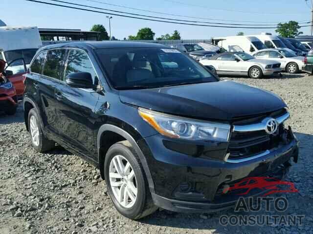 TOYOTA HIGHLANDER 2015 - 5TDBKRFH3FS155264