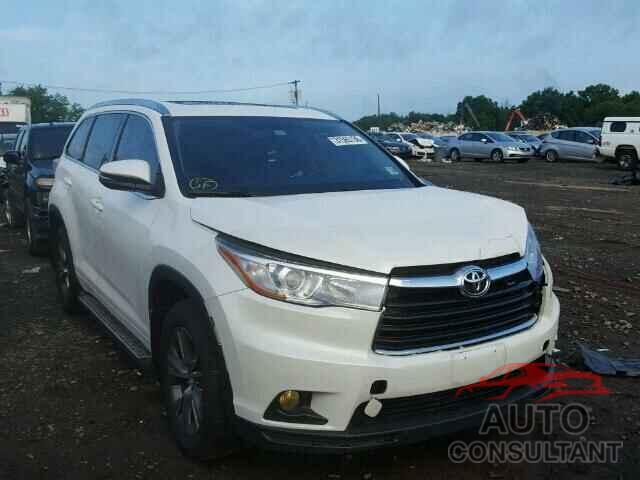 TOYOTA HIGHLANDER 2015 - 5TDJKRFH8FS164442