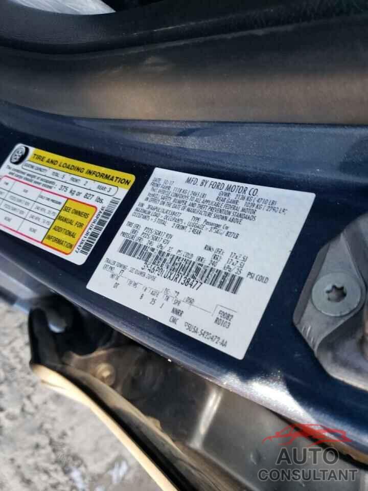 FORD FUSION 2018 - 3FA6P0LUXJR138477