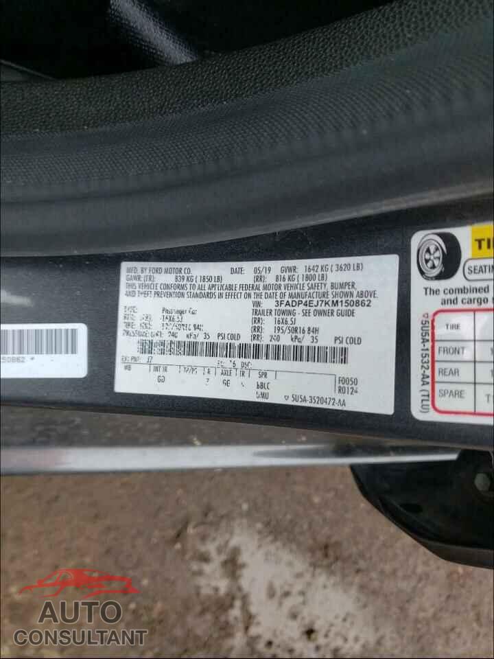 FORD FIESTA 2019 - 3FADP4EJ7KM150862