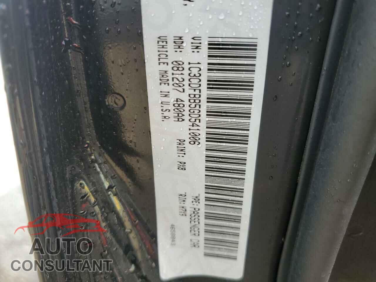 DODGE DART 2016 - 1C3CDFBB5GD541006